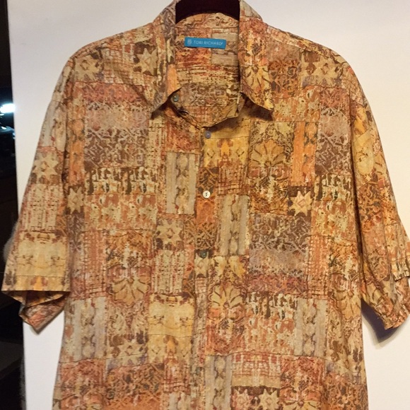 Tori Richard Other - Tori Richard Aloha Shirt Cotton Linen  Size Med